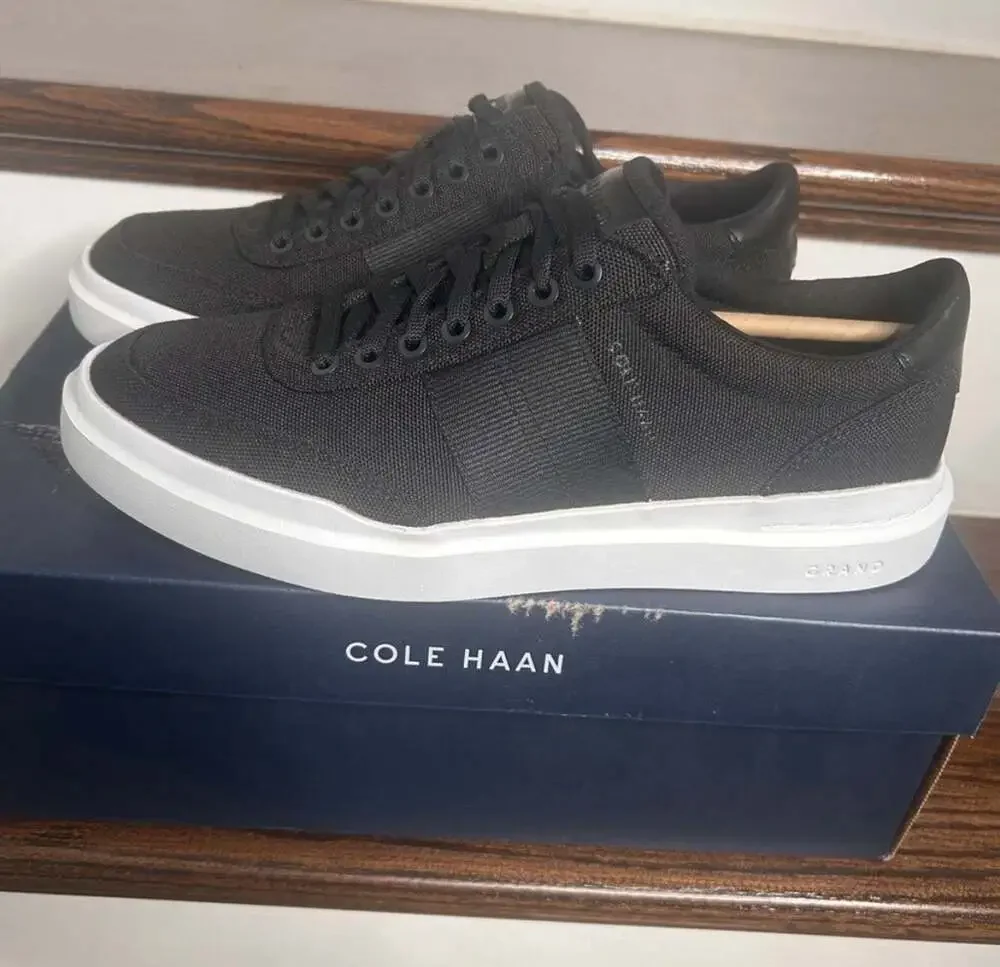 Cole Haan Men’s Grandpro Rally Court 2, Sz. 7W, Black & White